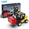 Image de CADA Construction - Jeu de construction - Chariot élévateur - 388 pièces - Dès 8 ans