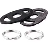 Image de JJC Accessoire de Sangle Ensemble d'anneaux d'attache Ronds Anneaux de Fixation pour Appareil Photo Q3, Q2 Fuji X-T5 X-T50 X100VI A7 A6700 avec  illets Ronds ou Triangulaire Similaires