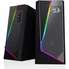 Image de Redragon GS520 RGB Haut-parleurs de Bureau, Haut-parleurs stéréo 2.0 pour PC avec 6 Modes LED colorés, Son amélioré et contrôle du Volume Facile d'accès, Alimentation USB avec câble 3,5 mm