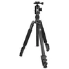 Image de SIRUI ET-2004 + E-20 Trépied de Voyage avec rotule E-20, Aluminium, Hauteur: 144 cm, Poids: 1,65 kg, capacité de Charge: 12 kg, avec Sac et Sangle, Noir