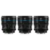 Image de SIRUI Night Walker 24mm 35mm 55mm kit Objectifs T1.2 S35, Manual Lens Focale Fixe, Grande Ouverture, Compact et léger, vlogging, pour Monture X, X-T3, X-T5, X-T20, X-T30II, X-S10, X-S20, Noir