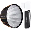 Image de Godox QR-P70 Parabolic Softbox Bowens Mount, Quick-Setup Quick-Folding in One Minute, avec diffuseur Avant et intérieur et Sac de Transport pour Godox SL-60W VL150 UL150 SL150WII (70CM)