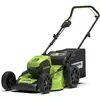 Image de Greenworks Tondeuse à batterie GD60LM46SP (Li-Ion 60V 46cm largeur de coupe 3en1 Tonte Mulching éjection latérale 55L bac de ramassage hauteur de coupe 25 à 80 mm sans batterie ni chargeur)