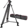Image de VILTROX VX-18M 188cm/74 Pouces Professionnel Trépied Vidéo Alliage Aluminium avec Hydraulique Fluide Rotule pour Appareil Photo DSLR Caméra Charge Admissible de 12kg