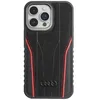 Image de Audi Étui en Cuir véritable pour iPhone 15 Pro Max 6,7" Étui Rigide Noir et Rouge AU-TPUPCMIP15PM-R8/D3-RD
