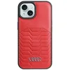 Image de Audi Étui en Cuir synthétique pour iPhone 15/14 / 13 6,1" Rouge hardcase AU-TPUPCMIP15-GT/D3-RD