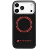 Image de Audi RSQ Sport Cercle rouge en fibre de carbone compatible avec MagSafe Coque pour iPhone 17 Pro Max (Noir)