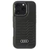 Image de Audi AU-TPUPCMIP16P-GT/D3-BK Étui en cuir synthétique pour iPhone 16 Pro 6,3" Noir