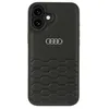 Image de Audi AU-TPUPCIP16M-GT/D2-BK Étui en cuir synthétique pour iPhone 16 Plus 6,7" Noir