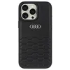 Image de Audi AU-TPUPCIP16PM-GT/D2-BK Étui en cuir synthétique pour iPhone 16 Pro Max 6,9" Noir