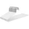 Image de SONGMICS Lot de 20 Cintres chromés en métal, Caoutchouté Antidérapant, pour Pantalons, Longueur de 38 cm, Blanc CRI004WT-20