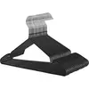 Image de SONGMICS cintres en métal Lot de 20, Fin antidérapant Ø 4 mm Gain de Place Revêtement en PVC, Crochet rotatif, Antiglisse, Longueur 42.5 cm, Noir CRI33B-20