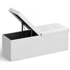 Image de SONGMICS Tabouret Pliable en Cuir synthétique, Charge Max. 300 kg