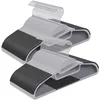 Image de SONGMICS Lot de 50, Cintre en Plastique, Ouverture en Forme de U, Antiglisse, Résistants, Épaisseur 0,5 cm, Longueur 41,5 cm, Gain de Place, Crochet Pivotant 360°, Gris Clair et Gris Foncé CRP41G-50