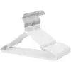 Image de SONGMICS Cintres en Métal, Ensemble de 20 Cintres pour Chemises, Pantalons, Robes, Enduit en PVC, Antidérapant, avec Encoches, Blanc CRI33WT20