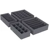 Image de SONGMICS Lot de 8 Séparateurs de Tiroirs, Organiseur de Sous-vêtements Pliables, pour Soutiens-gorge, Culottes, Chaussettes et Cravates, Boîtes de Rangement en Tissu pour Armoires, Gris RUS08GY