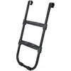 Image de SONGMICS Échelle de Trampoline antidérapante, Hauteur 76 cm, avec Cadre métallique et Larges marches, Noir SLD76BK
