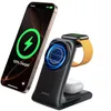 Image de Joyroom JR-W15 Station de Charge sans Fil 3 en 1   Charge Rapide pour iPhone, AirPods et Apple Watch, Design Compact, certifié Qi   Noir