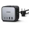Image de 'UGREEN DigiNest Cube 7 en 1 Multiprise USB Cube 3 Prises avec 65W 4 Ports USB, Multiprise Électrique avec Interrupteur et 1,8M Câble Alimentation