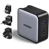 Image de UGREEN Nexode 65W GaN USB C Chargeur de Voyage 3 Ports Adaptateur International avec Prises EU UK US Compatible avec iPhone 17 Pro Max Air 16 15 14 13 MacBook Pro Air M4 M3 M2 M1 Galaxy S25 Ultra S24
