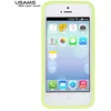 Image de USAMS Jelly Series Coque arrière en TPU pour iPhone 5C, étui à rabat pour iPhone 5C, peau de protection, couverture arrière - Jaune