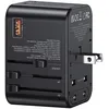 Image de USAMS Fiche mondiale 65W EU/UK/USA/AU 2x USB-C - USB-A PD Noir