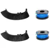 Image de ECOVACS Kit de Coupe pour Goat O1200/A1600/A3000 LiDAR Pro ; 2 Fils de Coupe (3 m chacun), 2 brosses de Coupe (Noires)