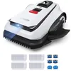 Image de Ecovacs Goat A1600 LiDAR Pro Care Kit Robot Tondeuse sans Fil, 1600 M², Navigation Dual-LiDAR 360°, Cartographie Automatique, Évitement d'obstacles 3D par IA, Charge Ultrarapide, Grimpe à 50%