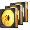 Image de Jonsbo ZK-120B ARGB PWM L?fter, 120mm, 3er-Pack - schwarz