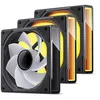 Image de Jonsbo ZK-120BR ARGB Reverse Blade PWM L?fter, 120mm, 3er-Pack - schwarz