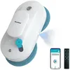 Image de Mamibot W110-P Robot Laveur de Vitres, Aspirateur de Navigation Intelligent Automatique, Anti-Chute, avec APP et Télécommande, pour Verre, Carrelage, Pack de 12 Chiffons (Blanc)