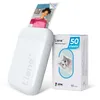 Image de Liene Pearl K100 Mini Imprimante Photo pour iPhone, 2x3 Imprimante Photo Portable avec 50 Zink Papiers à Dos Collant, Bluetooth 5.0, Compatible avec iOS & Android, Application Dédiée (Blanc)
