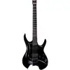 Image de Mooer GTRS Guitars Wing 800 Intelligent Guitar Pearl Black guitare électrique sans tête avec housse