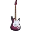 Image de Mooer MSC20 Pro Prune Purple guitare électrique avec housse