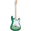 Image de Mooer MSC30 Pro Guitar Lemon Green guitare électrique avec sac de transport