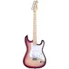 Image de Mooer MSC30 Pro Guitar Rose Purple guitare électrique avec sac de transport