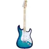 Image de Mooer MSC30 Pro Guitar Lake Blue guitare électrique avec sac de transport