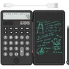 Image de NEWYES Calculatrice Portable avec Bloc-Notes, 2 Lignes, Grand écran à 12 Chiffres, Calculatrice de Bureau Rechargeable à énergie Solaire pour Bureau, école, étudiants (Noir)