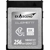Image de Exascend Element CFexpress 256 Go Type B Vitesse d'écriture 1200 Mo/s Vitesse de lecture 1800 Mo/s pour vidéo RAW 8K Pour DSLR et caméras vidéo de qualité professionnelle Écriture soutenue 450 Mo/s