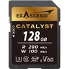 Image de Exascend Catalyst Carte mémoire SDXC UHS-II V60 128 Go d'enregistrement en 4K Ultra HD 100 Mo/s Vitesse d'écriture 280 Mo/s en Lecture UHS-II, Classe 10, U3, V60