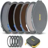 Image de NiSi JetMag Pro Kit de Filtre magnétique 82 mm avec Verrouillage - Kit de Filtre ND Paysage (FS ND8, FS ND64, FS ND1000, True Colour CPL 67 mm/72 mm/77 mm/82 mm) Bague d'adaptation magnétique