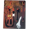Image de Joan Miro   Escargot Femme   Impression sur Toile Tableau Photo sur Toile Prêt Suspendu Parfait pour Déco d'art Murale en Salle de Bain Cadeau Anniversaire (35x45cm_14x17in, Encadré)