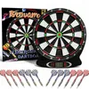 Image de Brovamo Jeu de Flechette Electronique Adulte, Cible Flechette Electronique avec 12 Fléchettes et 30-Pointe Flechette Plastique, Jeux de Flechette Electronique avec écran LCD, Alimenté par Batterie