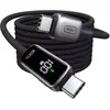Image de Câble de charge INIU vers USB-C 100W affichage digital noir