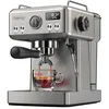 Image de HIBREW H10A Machine à café expresso (argent), machine à café semi-automatique de 20 bars, en acier inoxydable compacte, chauffage rapide, contrôle de la température, mousse à vapeur puissante pour