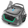 Image de WYBOT A1 Robot Piscine sans Fil pour Piscine Hors Sol Jusqu'à 100m², 4 Cycles de Nettoyage, 120 Minutes d'Aspiration Puissante Robot, Double Filtration Aspirateur Robot Piscine, Gris-Vert Foncé