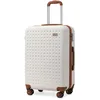 Image de Kono Valise Moyenne Rigide 67cm avec Serrure TSA, 4 roulettes Doubles - ABS Durable - Voyage Confort (Crème)