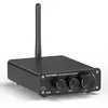 Image de Fosi Audio BT10A Amplificateur Audio Bluetooth 5.0, Ampli Stéréo HiFi 2 Canaux avec Puce TPA3116, 50W x2 Amplificateur de Puissance HiFi Classe D avec Contrôle des Basses et des Aigus pour Home Cinema