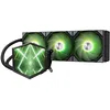 Image de TRYX STAGE ARGB 360 AIO Refroidisseur de processeur à eau, noir, avec deux écrans IPS de 4,0", radiateur de 360 mm et 3 ventilateurs ARGB de 120 mm pour un refroidissement liquide puissant