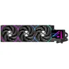 Image de Einarex Vertex 360 RGB Système de refroidissement liquide pour processeur, radiateur de 360 mm, 3 ventilateurs RVB, noir